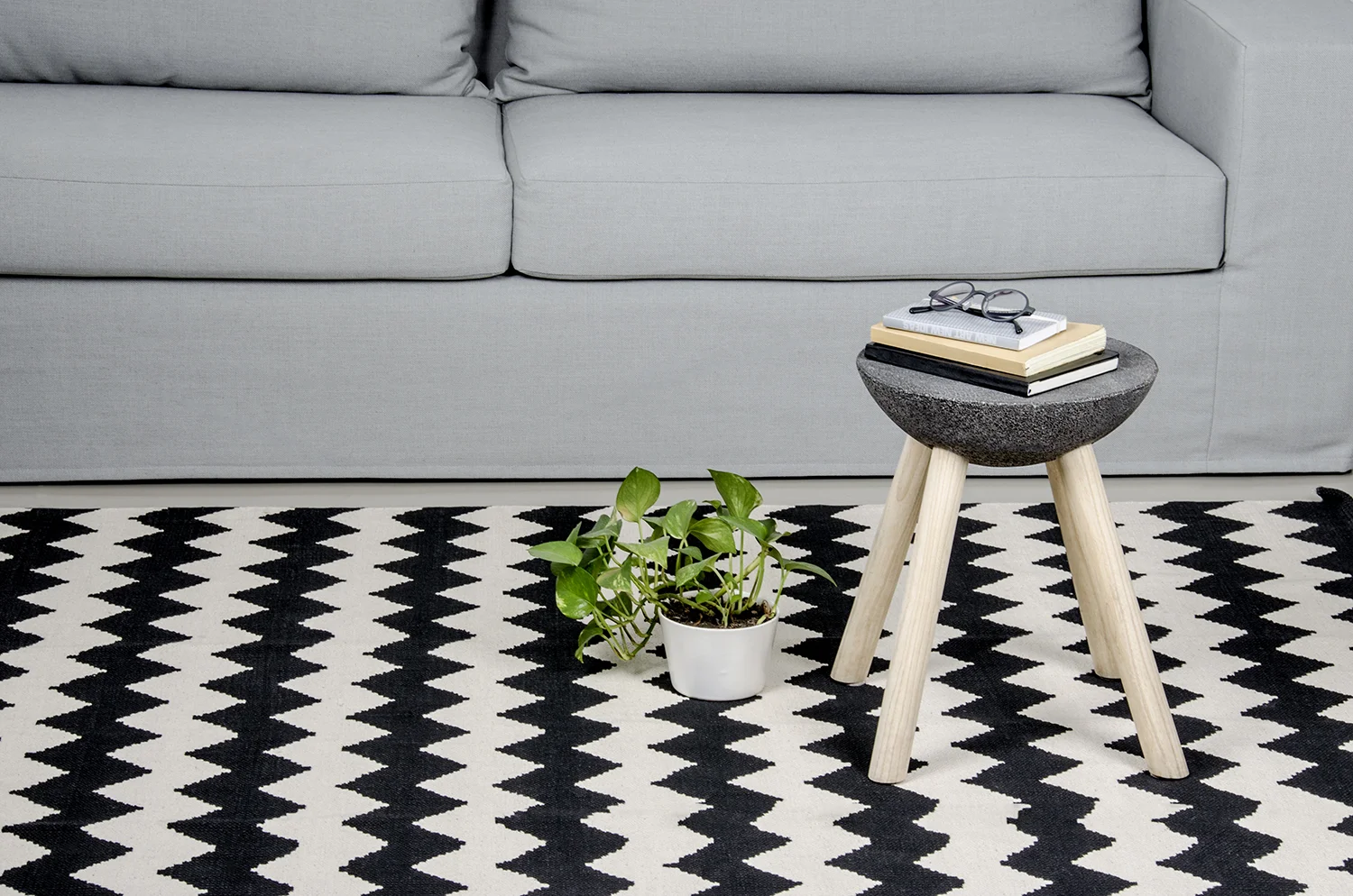 Basalt Stool by Panorámica