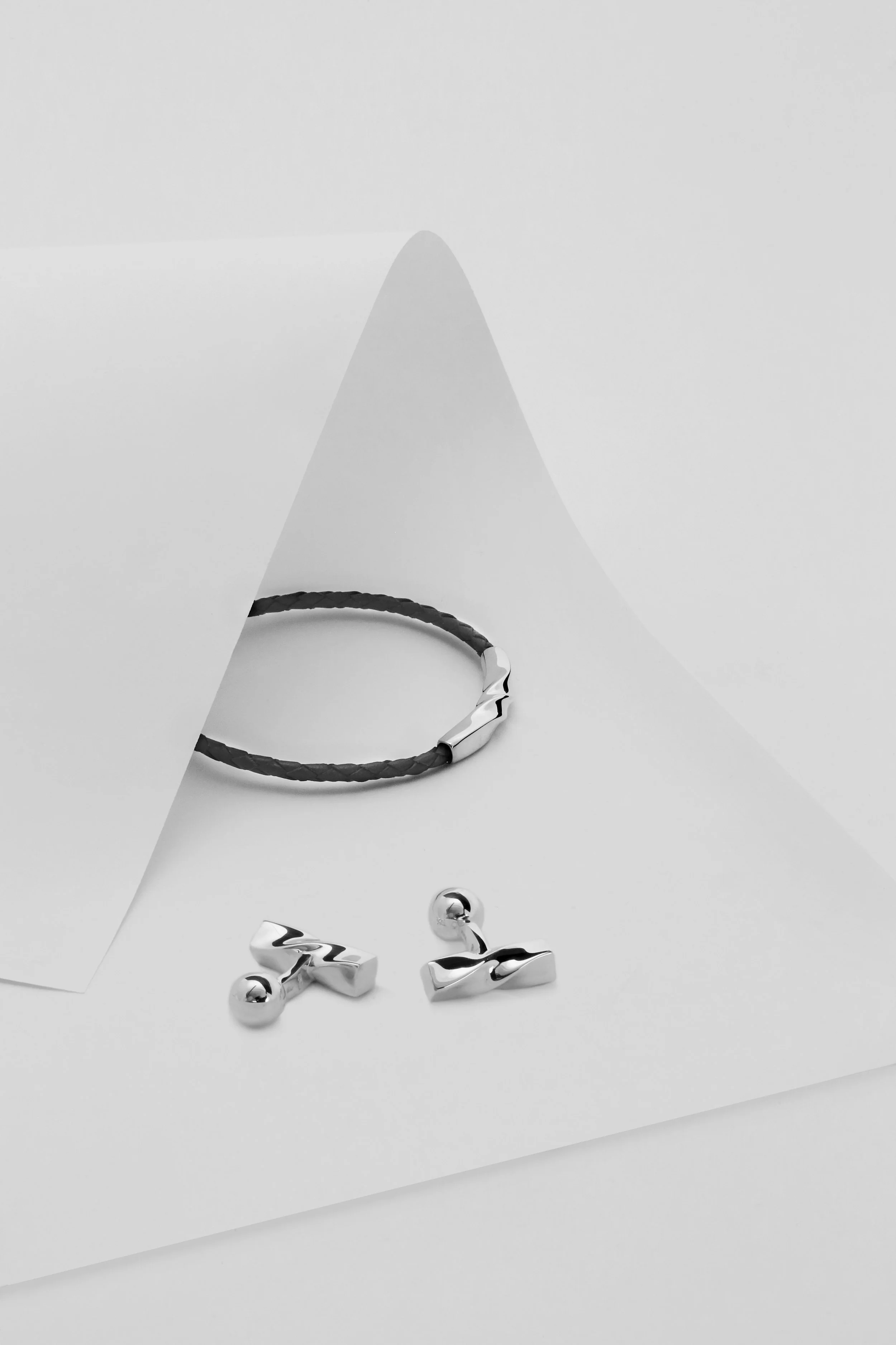 Helix Bracelet and cufflinks