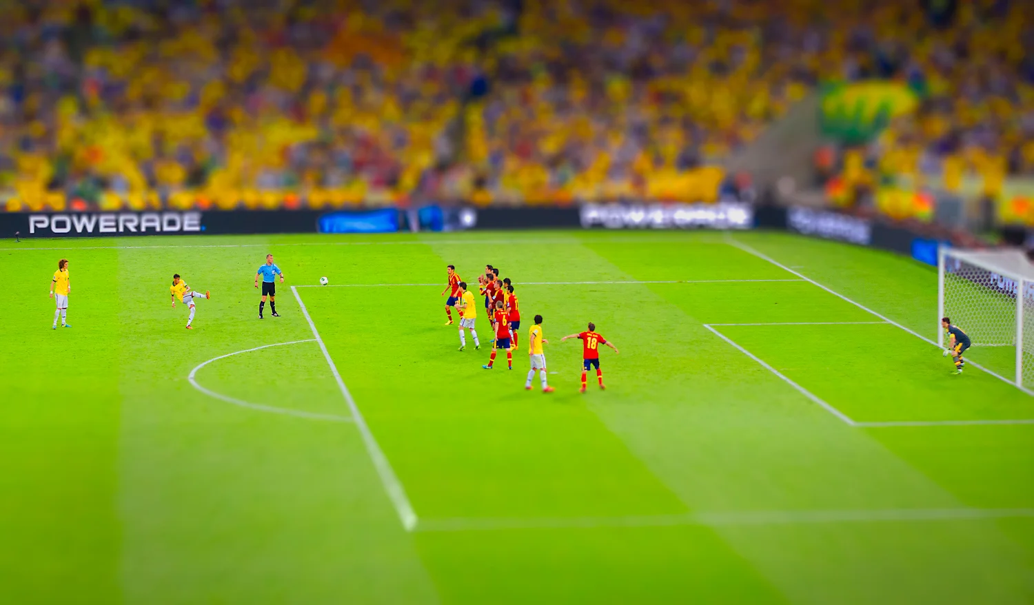 Brasil x Epspanha Tilt-Shift - Maracanã