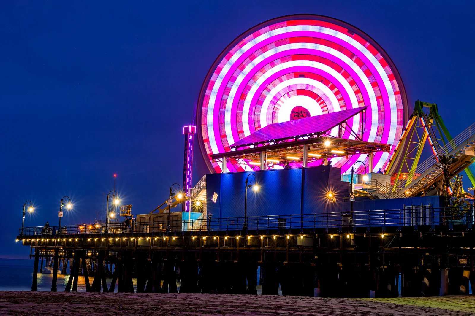 Santa Monica Pier - Ferris Wheel - Califórnia, EUA.