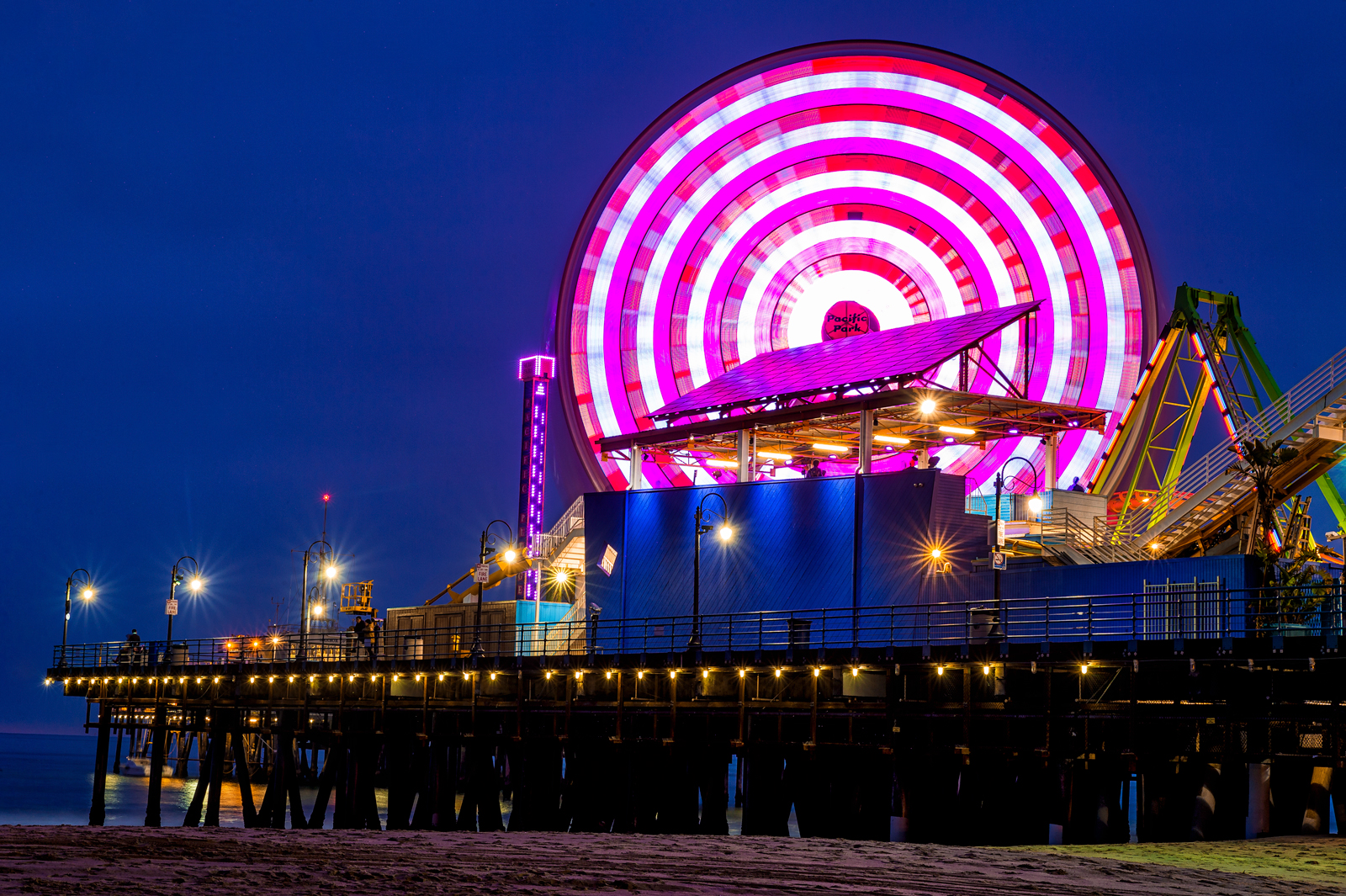 Santa Monica Pier - Ferris Wheel - Califórnia, EUA.