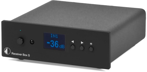 Stock photo of the Pro-ject Receiver Box S from their spec sheet, but this is exactly what mine looks like.