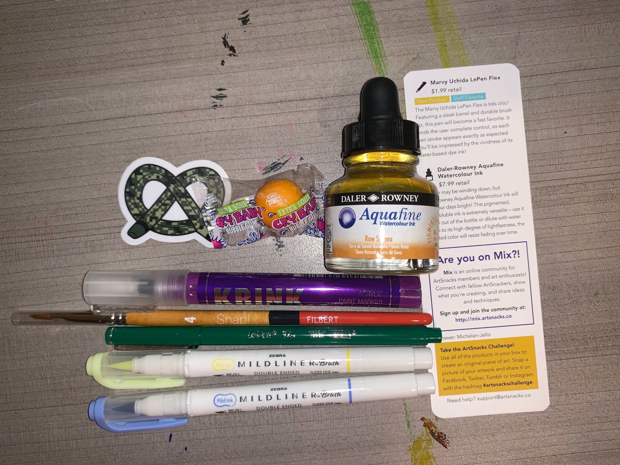 September 2019 ArtSnacks Box