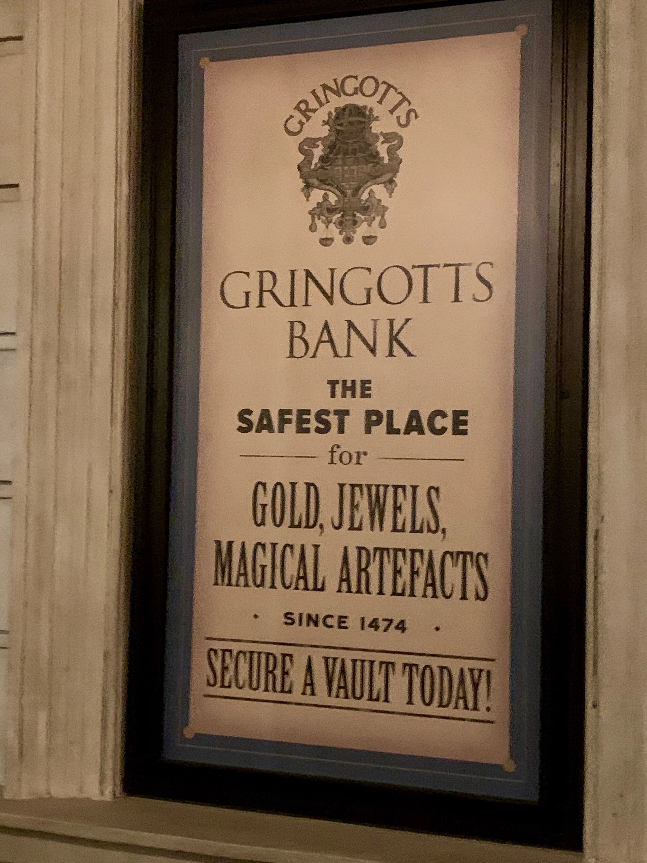 Gringott’s advertisement
