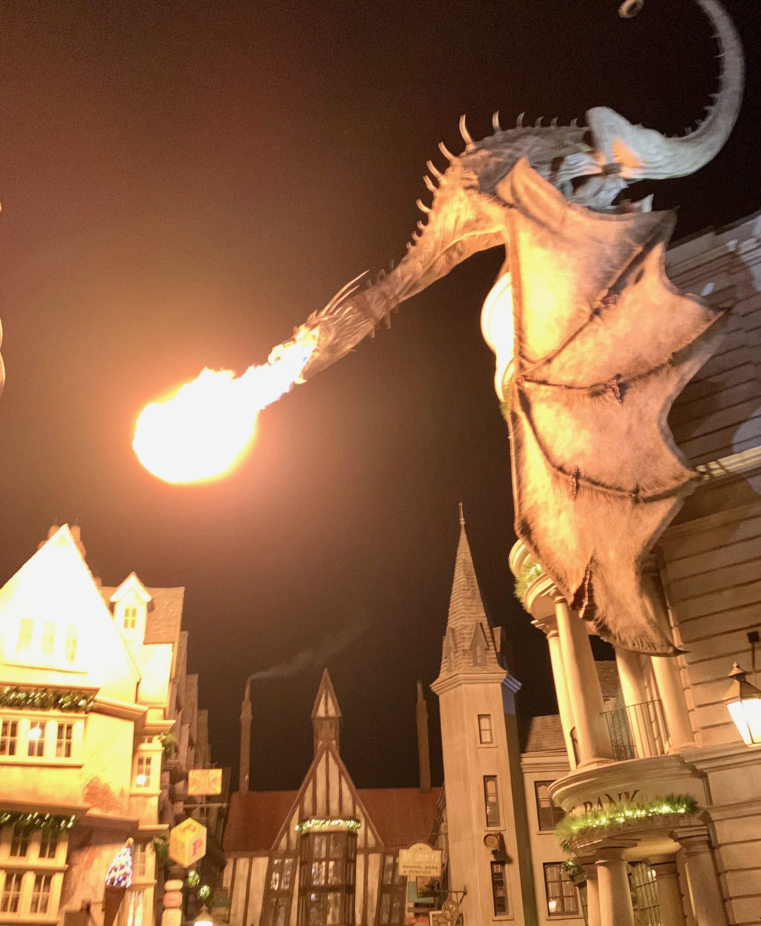 Fire breathing dragon