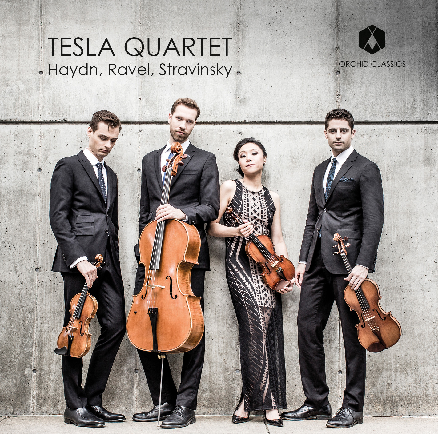 Tesla Quartet releases debut CD Haydn, Ravel, Stravinsky on