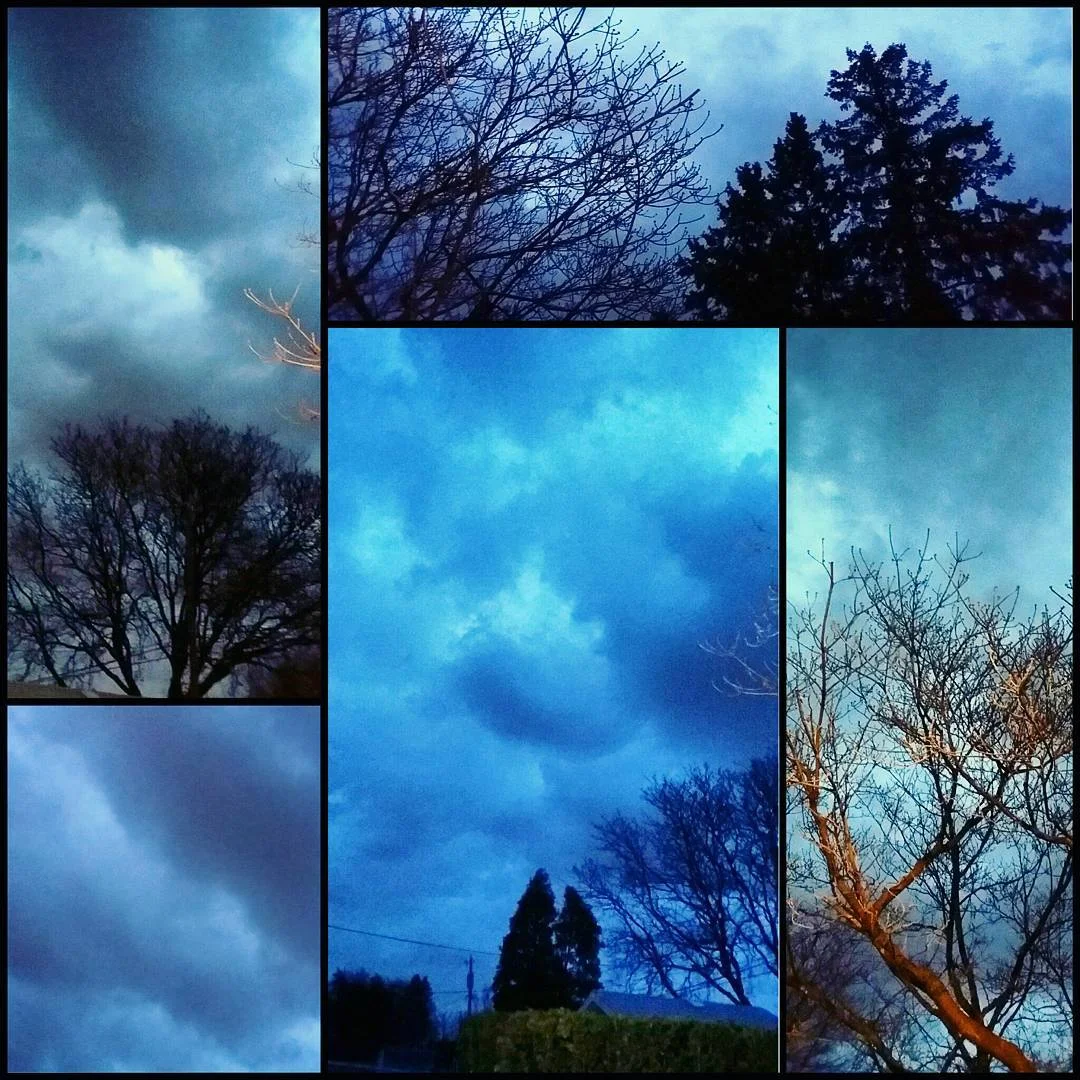 The Cloudy Sky Before Tonight's Storm