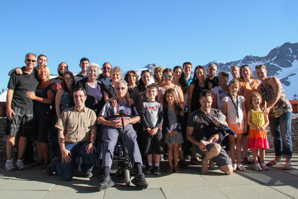 The whole family (well the people that were still there on Saturday evening)