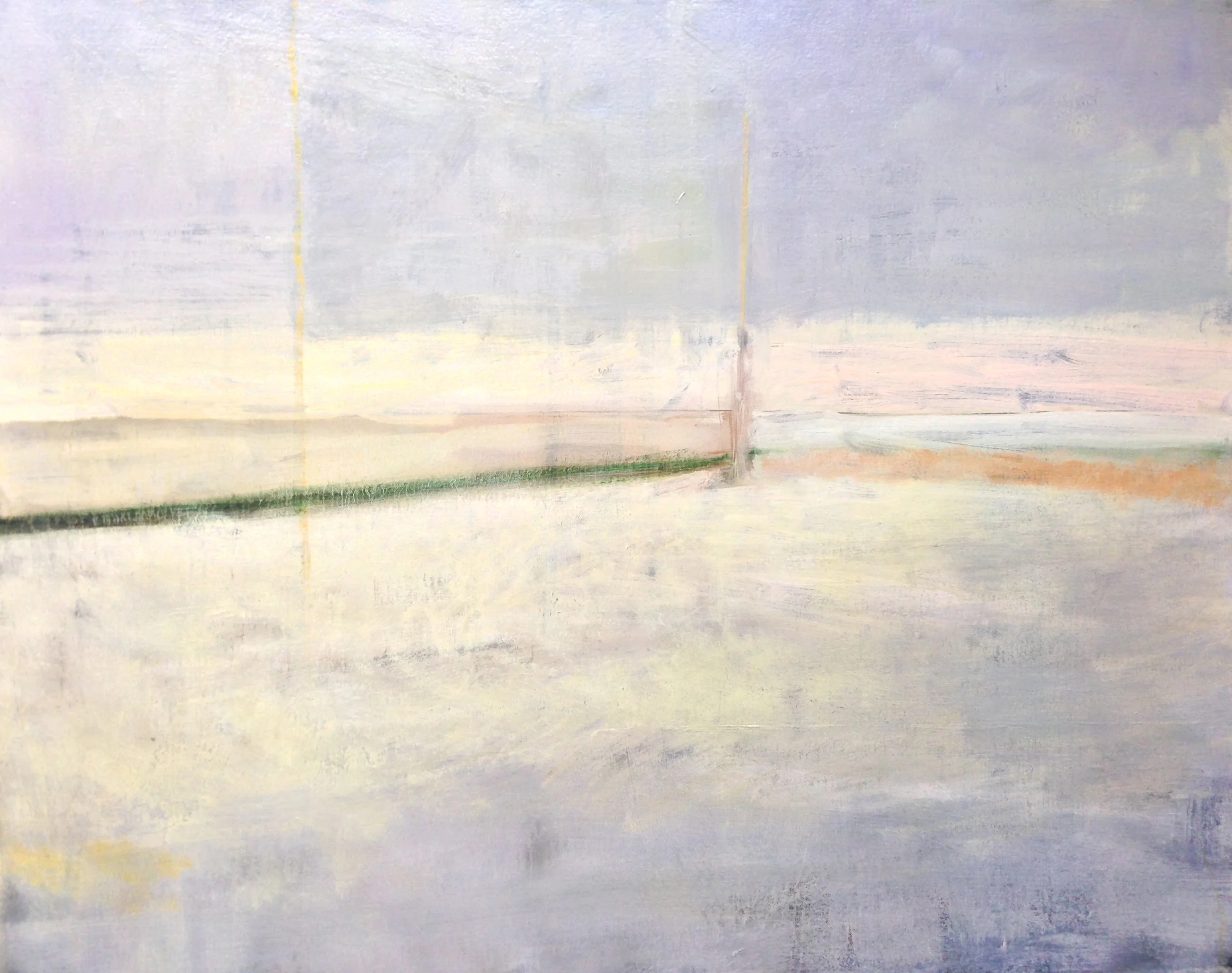 Iowa Snowscape, oil on canvas, 20 x 30"