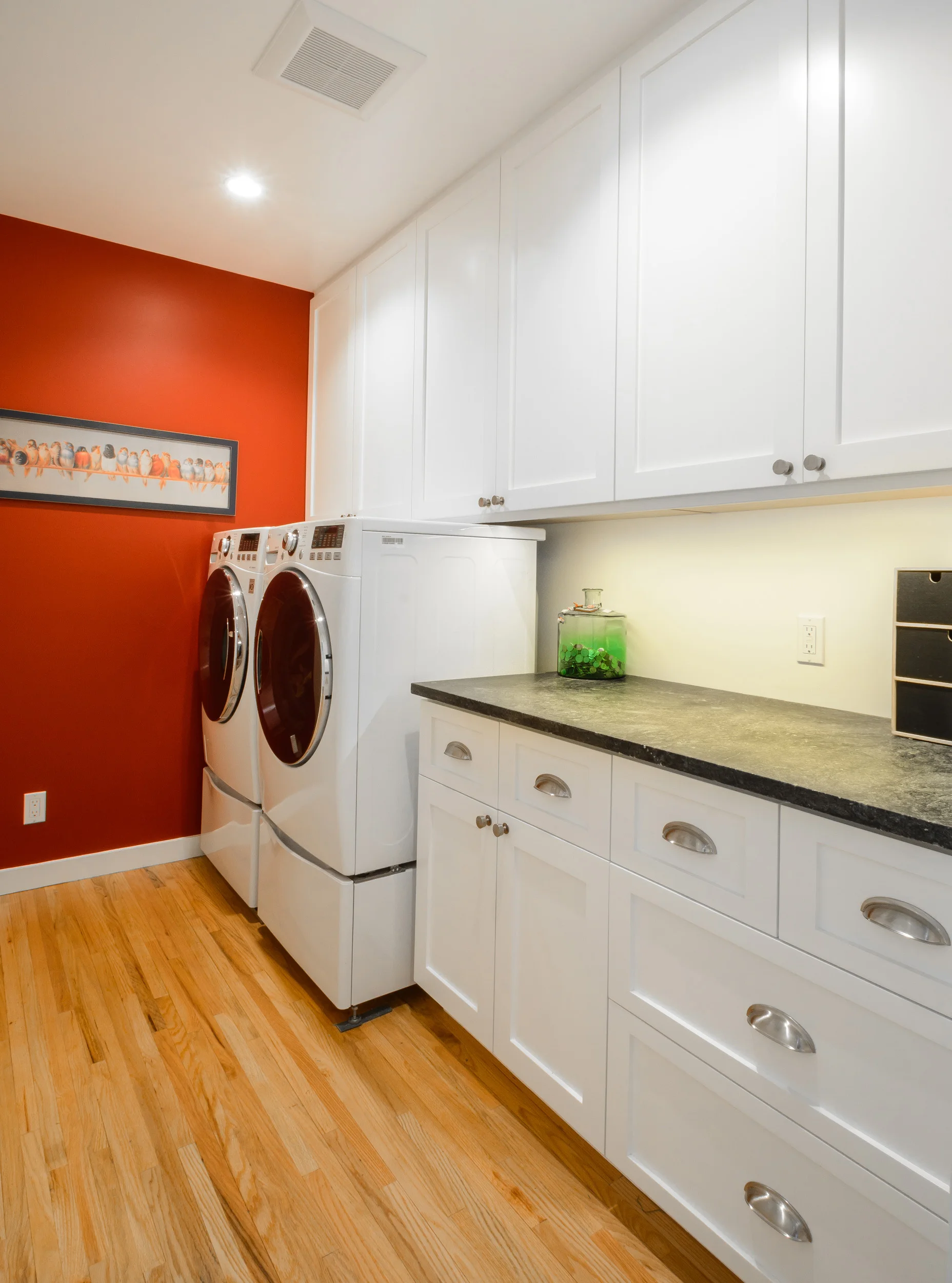 remodeled laundry room on Mid Century Ranch Remodel Design Build Remodeling Lotus Construction General Contractor
