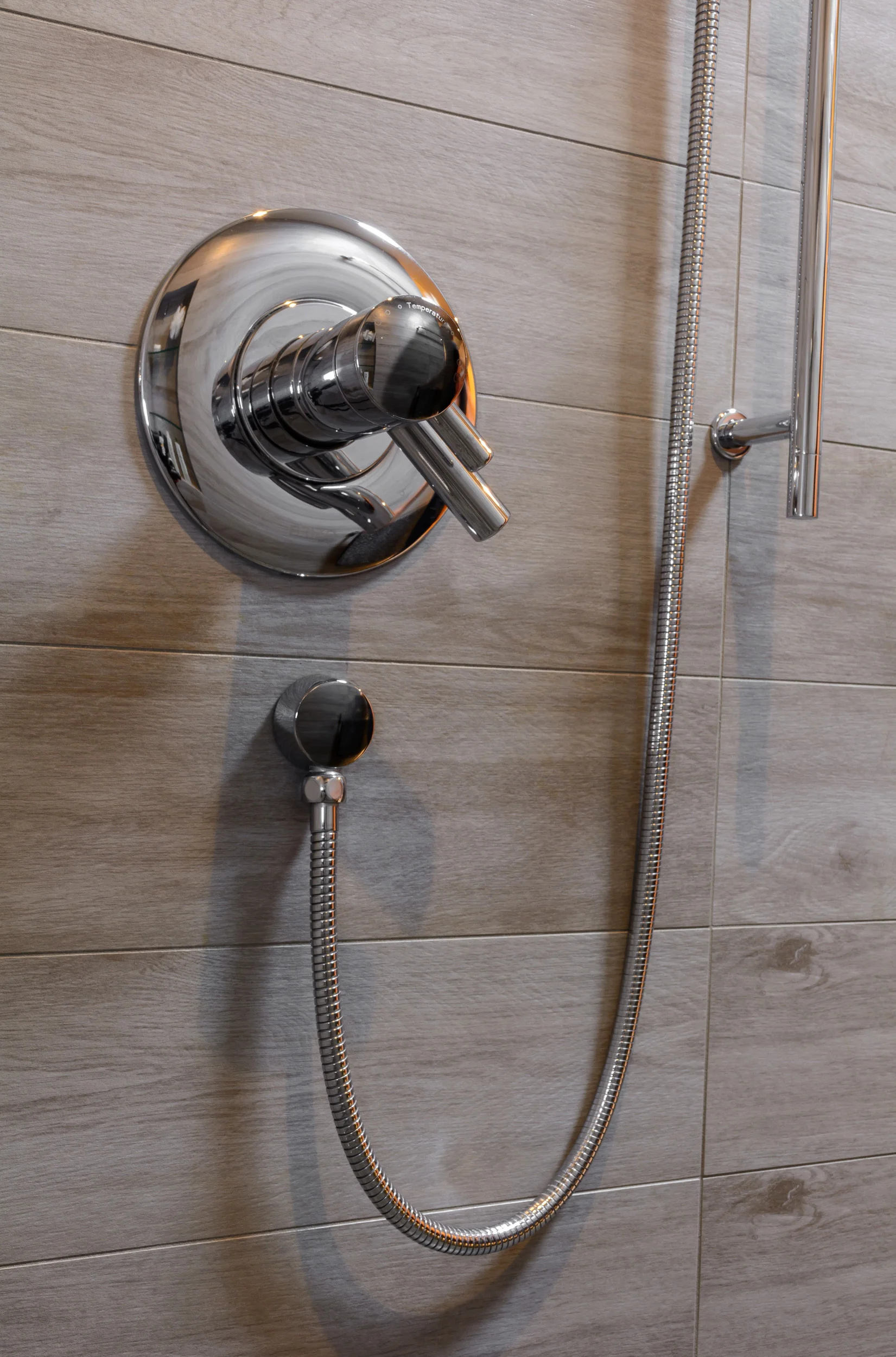 Modern shower valve with hand held fixture
