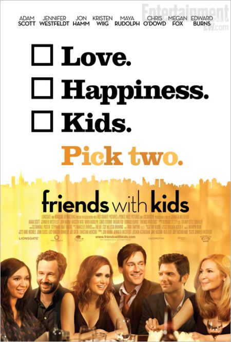 Nicely kerned and leaded title on this. The first tagline makes sense, but why is there a second tagline in a different font? Odd choice. The eyelines and planes of existence at the bottom would require some serious quantum computing to explain what's going on. And now the Poster Review Players: Maya Rudolph: You mean this isn't Bridesmaids 2? Chris O'Dowd: Hey baby, you want to hear my stories from The IT Crowd ? I've got an accent! Kristen Wiiiiiiiiiig: I amso s mmaaaaaas hed !!! !! John Hamm: I don't know who that blonde is, but I'm totally going to hit it. Adam Scott: How did I get first billing? Jennifer Westfeldt: How did I make the poster? Megan Fox and Ed Burns: Seriously.