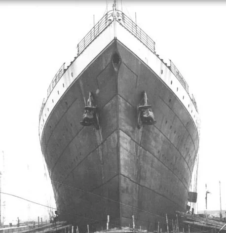 Titanic in 1911 after her sister ship Olympic had launched