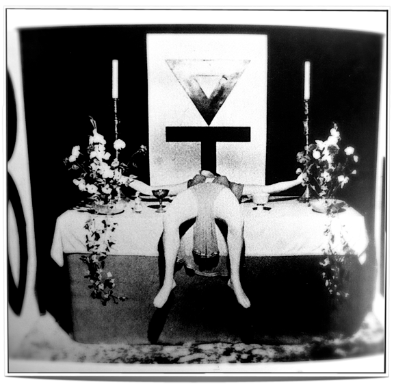 An extreme - and potentially stupid - example of aggressive dissolution of boundaries while in spirit contact - offering oneself up as the physical spirit vessel by use of sexual symbolism. 