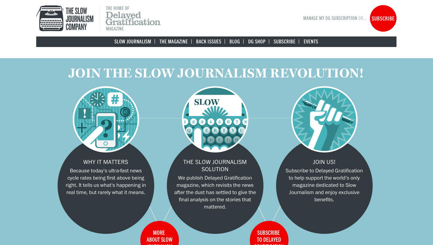 Delayed Gratification - Magazine & Blog