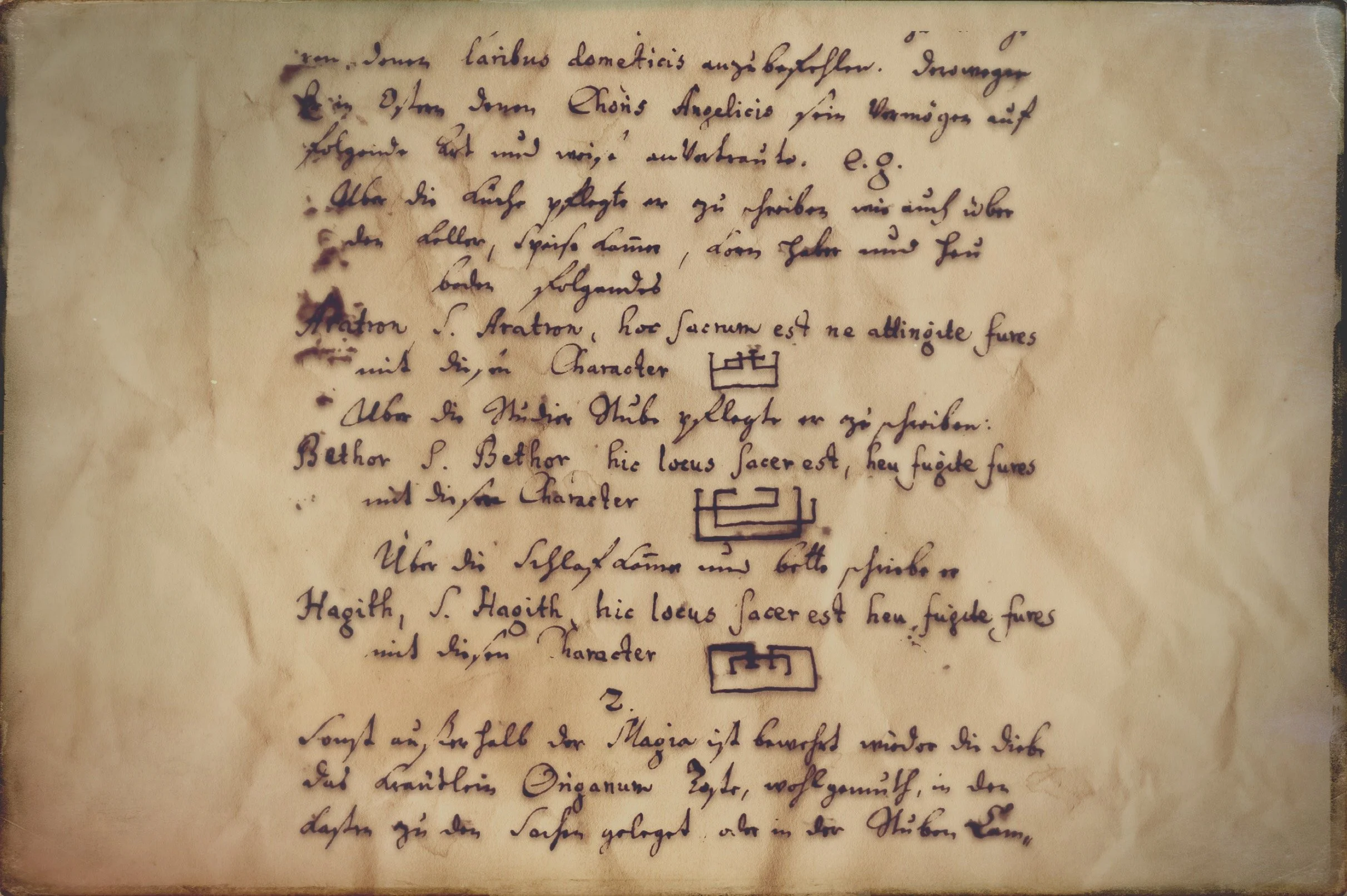 An Example of the Olympic Spirits in Folk Magic