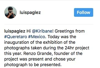 Great to be picked for the exhibition