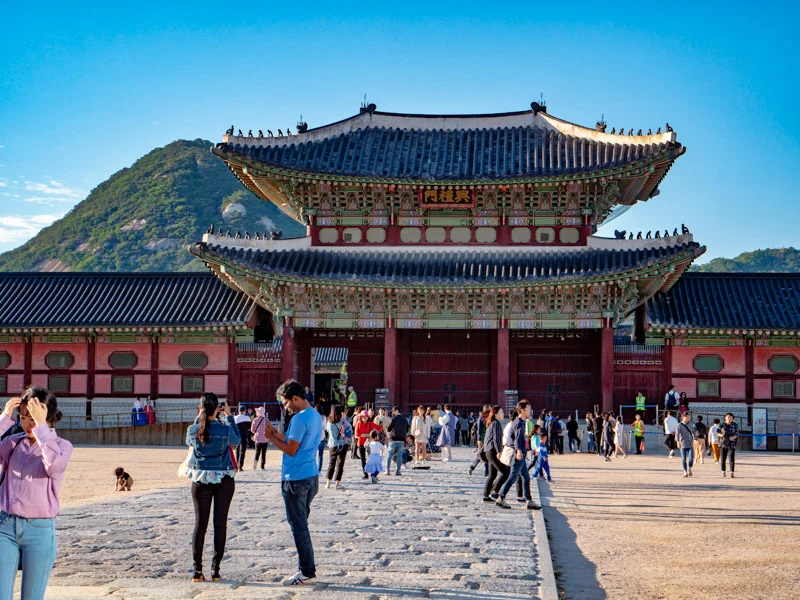 Gyeongbokgung Palace. The Royal Palace of Joseon settled at the heart of Seoul
