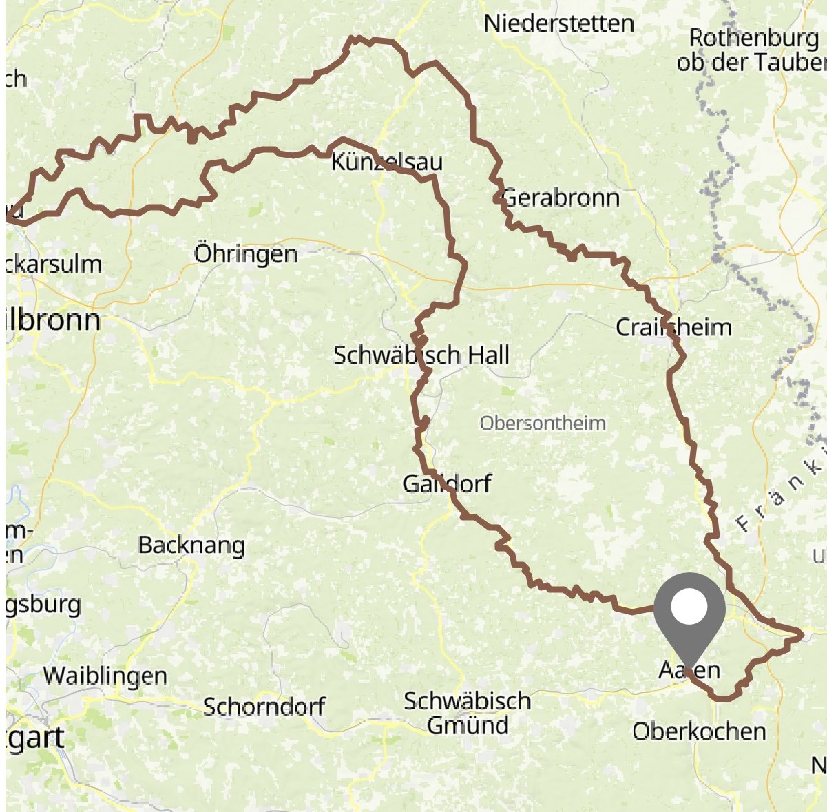 335 Kilometres on the Kocher-Jagst Cycle Route