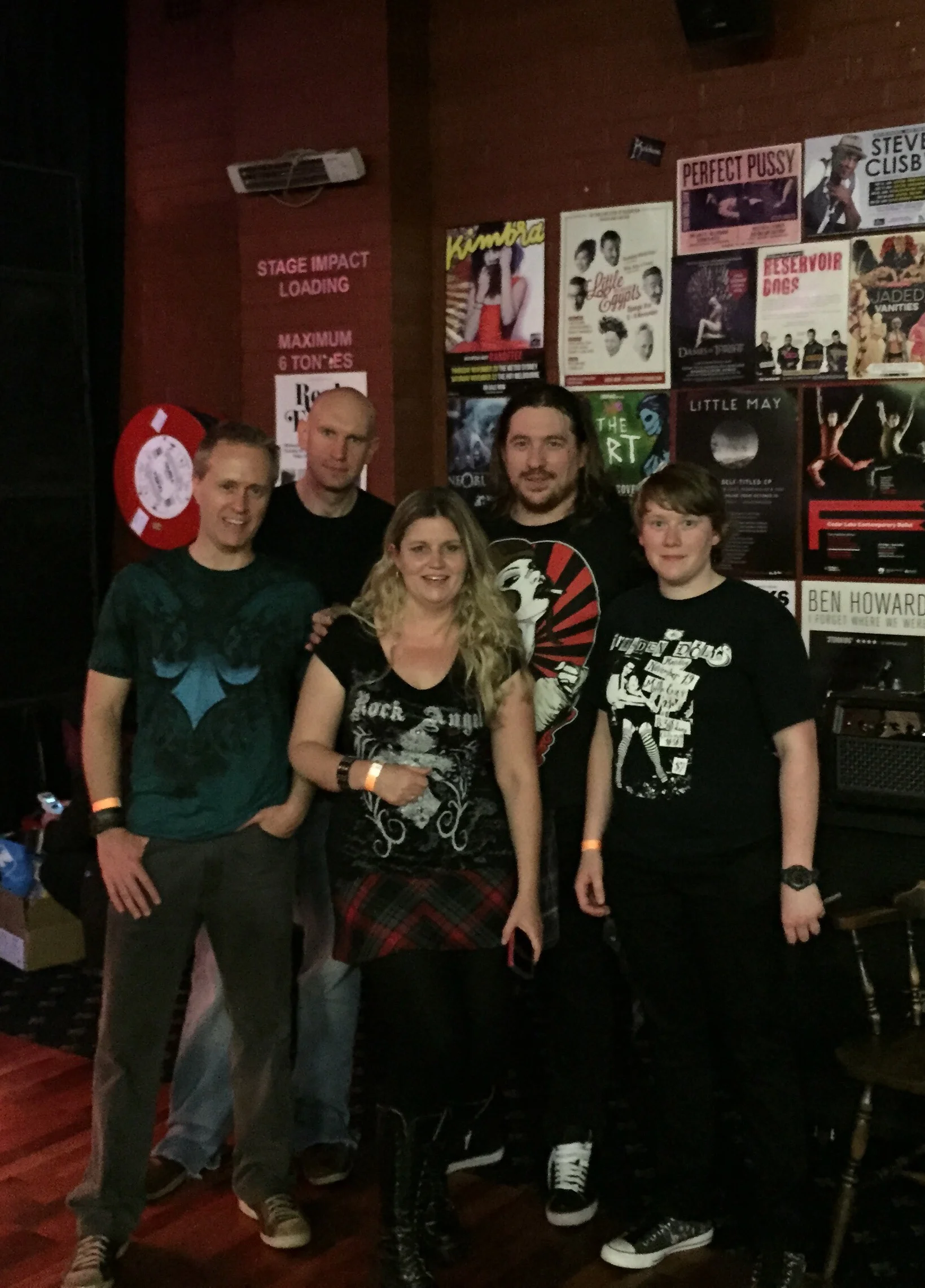 The band at 'the Stag'