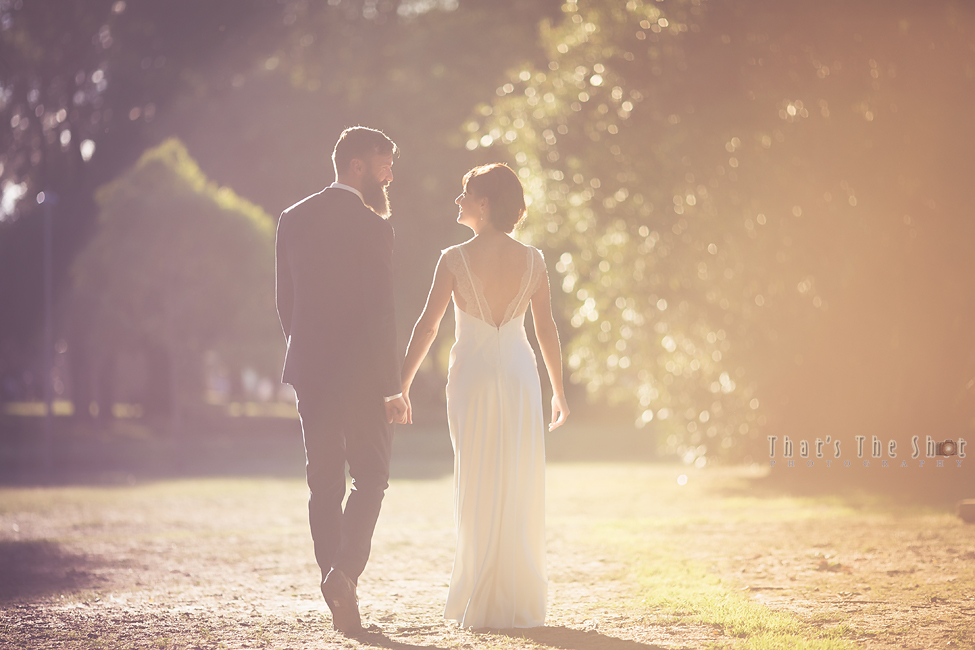 Wedding couple at Edinburgh Gardens Fitzroy 