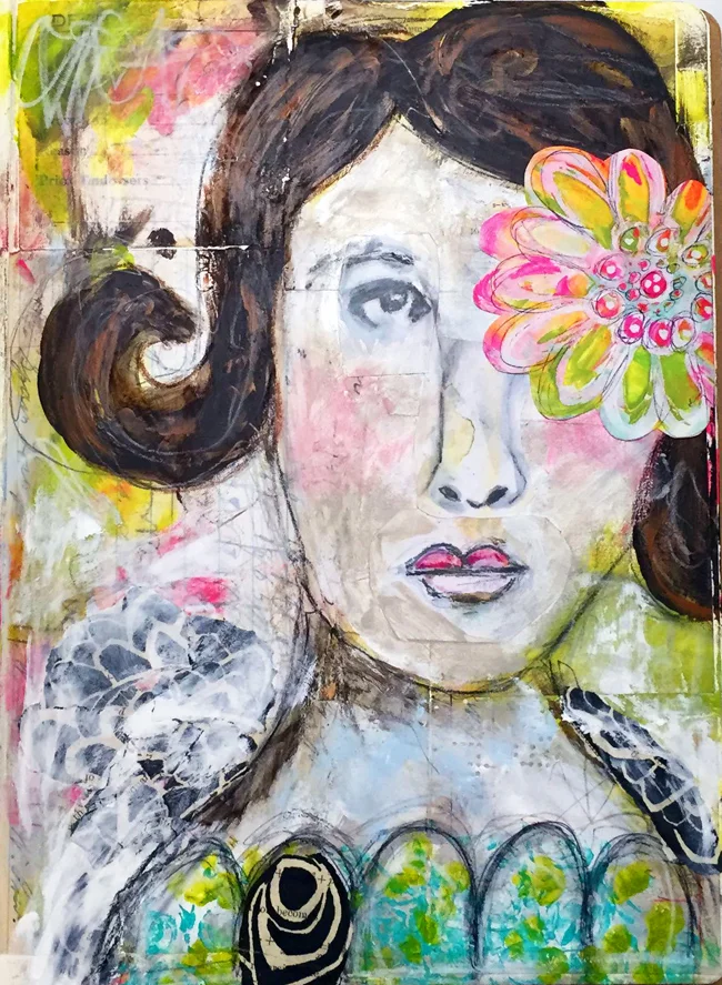 Expressive Faces in Art Journaling