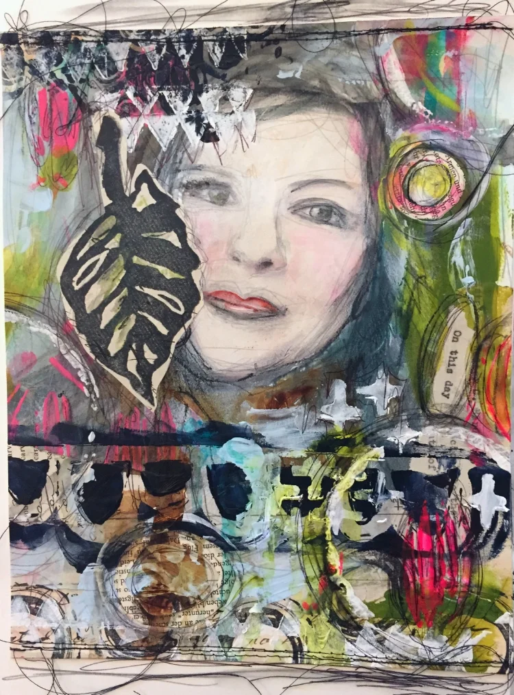 Self Portraits in Art Journaling