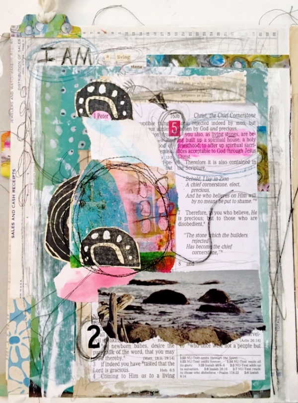 Mixed media style Bible Journaling with Roben-Marie Smith. In this step-by-step tutorial Roben-Marie brings her style to the hot trend that is Bible Journaling. Part of the 2016 I Am Project sponsored by Take Me Deeper. @robenmarie