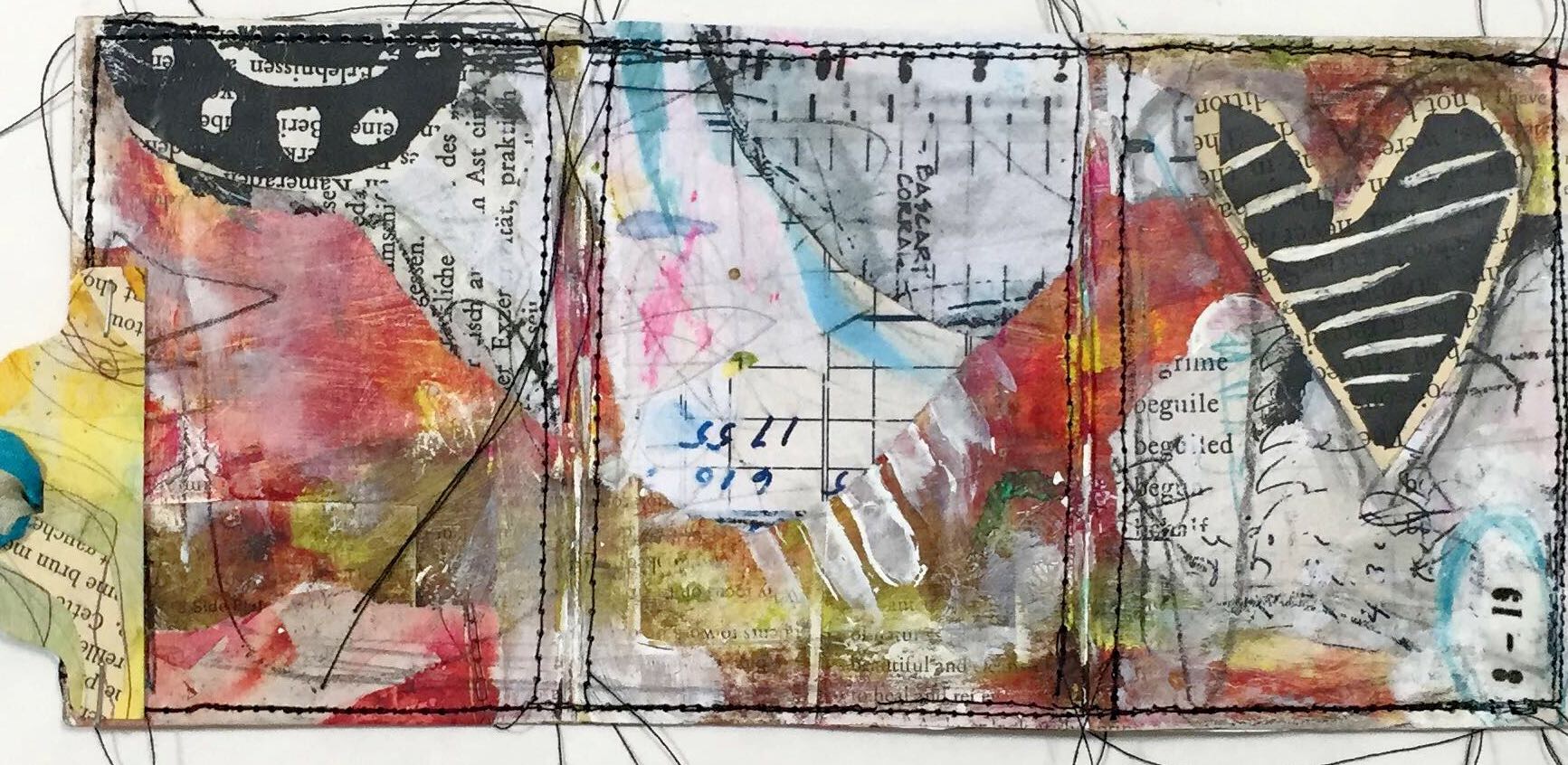 How to create a pocket art card tri-fold book with Roben-Marie Smith, featuring a video tutorial with step-by-step directions. Part of the Documented Life Project 2016 The unPlanner hosted by Art to the 5th. @robenmarie