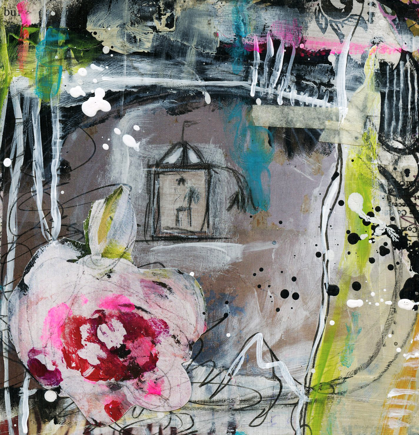 Paper to Painting: a Simple Approach to the Blank Canvas Workshop with Roben-Marie Smith. Create art you'll love even if the blank canvas scares you! @robenmarie #painting #mixedmedia #art www.robenmarie.com/blankcanvas