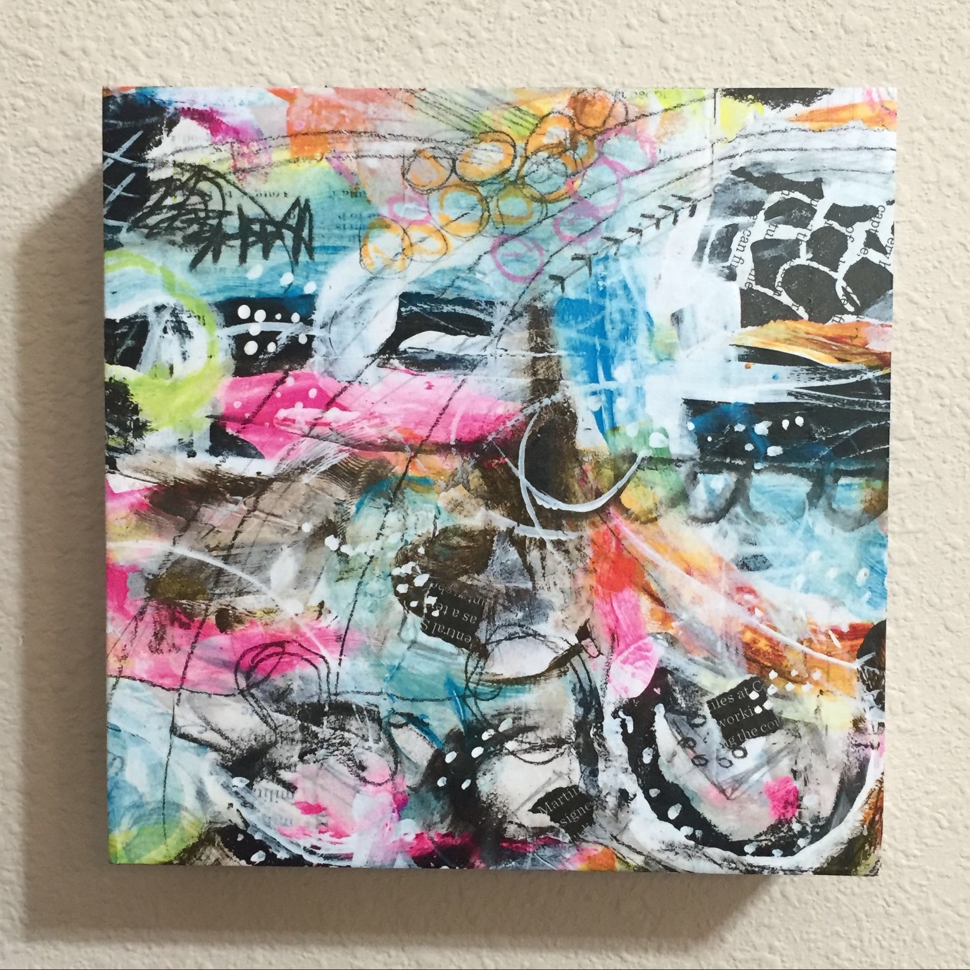 Mixed media wall art by @robenmarie #art #mixedmedia #painting