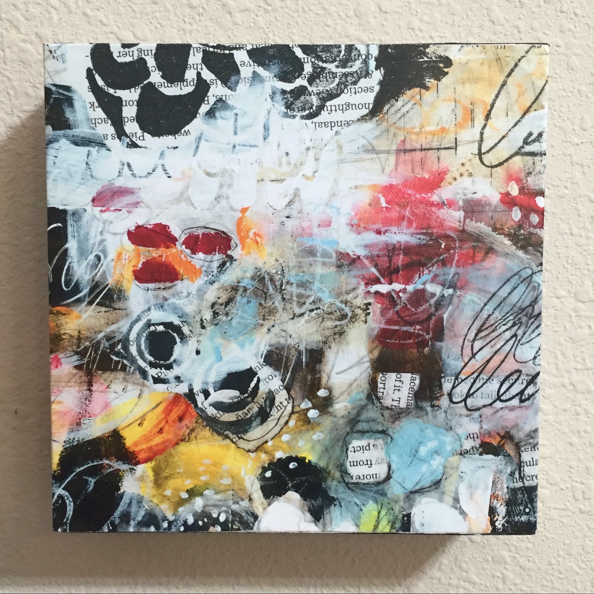 Mixed media wall art by @robenmarie #art #mixedmedia #painting