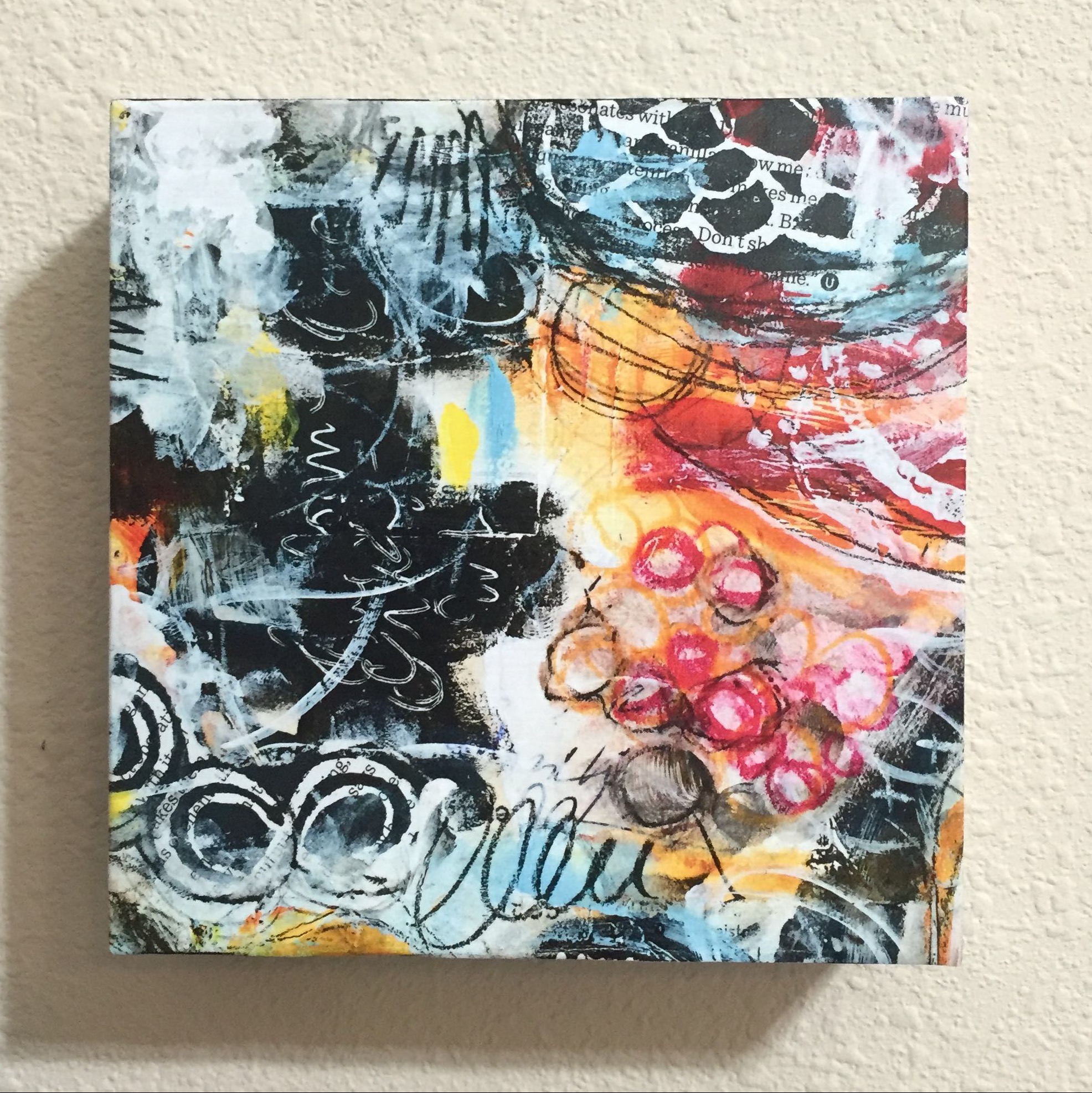 Mixed media wall art by @robenmarie #art #mixedmedia #painting