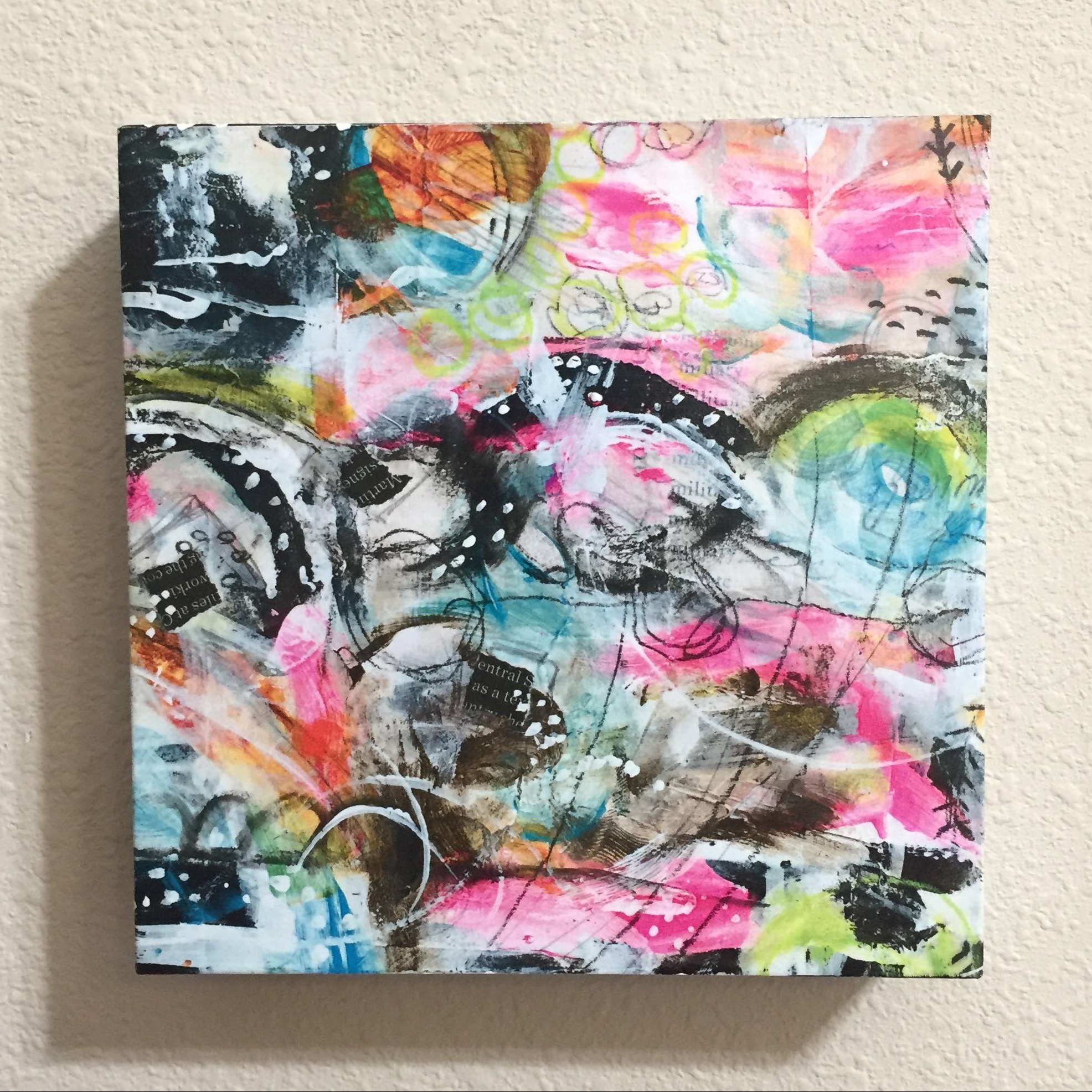 Mixed media wall art by @robenmarie #art #mixedmedia #painting
