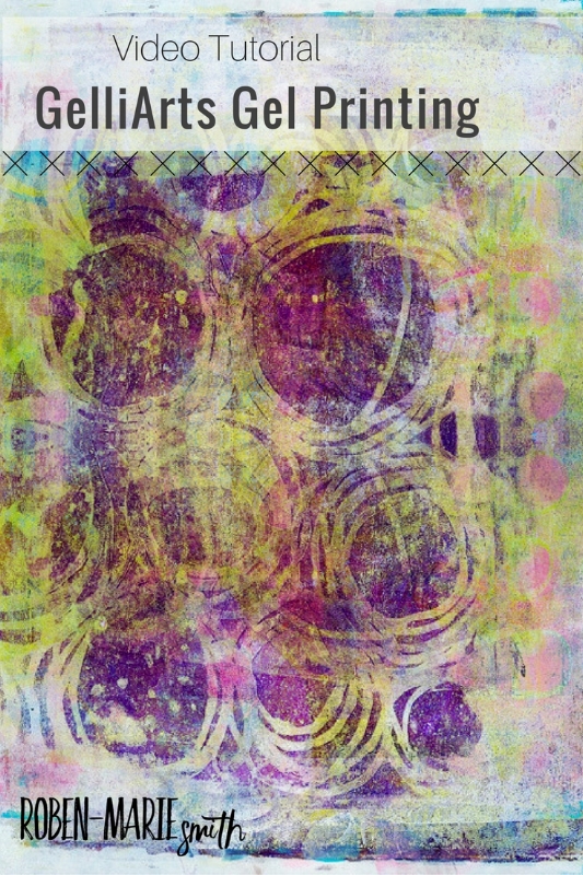 Printmaking with the GelliArts Gel Printing Plate with Roben-Marie Smith. #monoprinting #printmaking @robenmarie