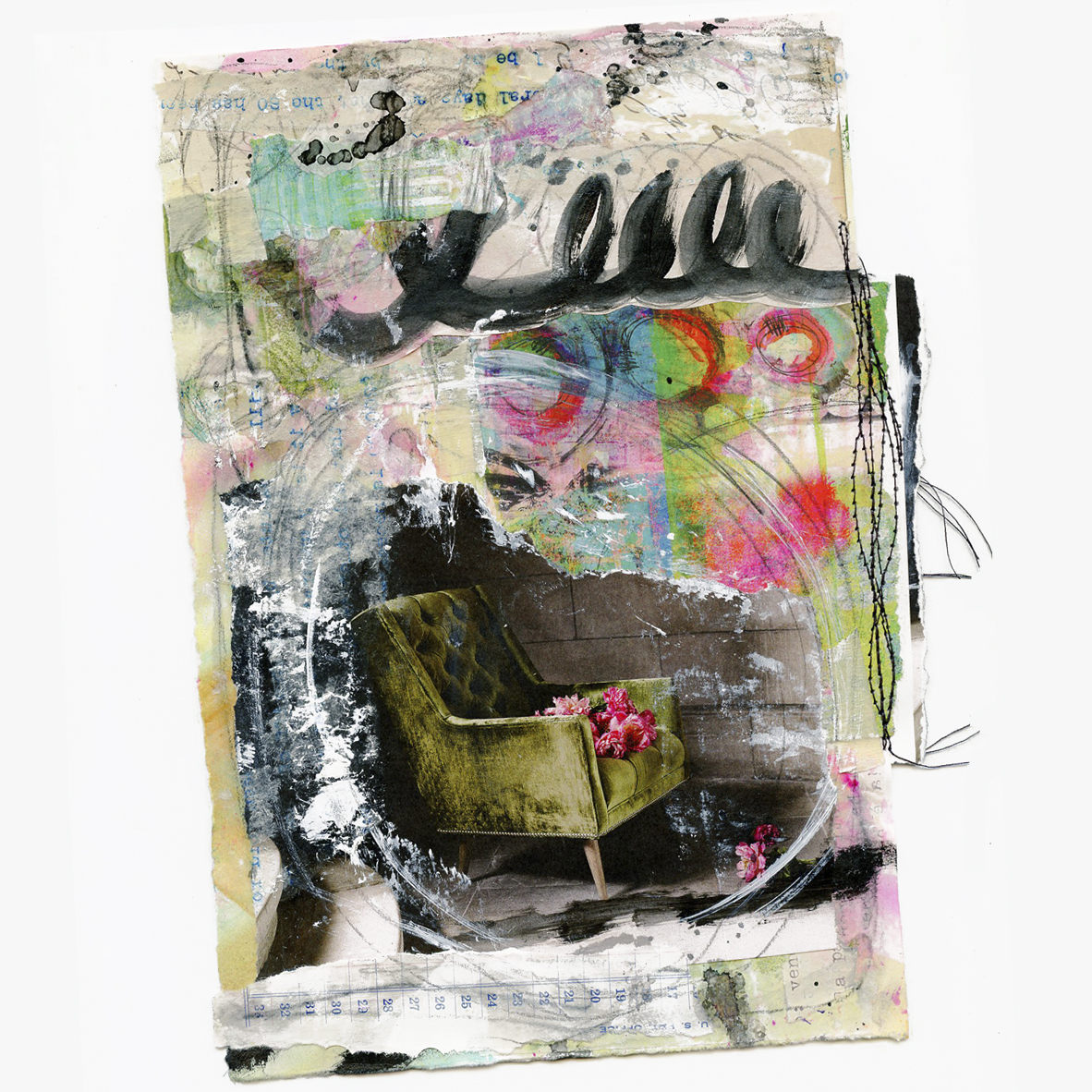@robenmarie #the100dayproject and #100daysofanthropologiestories where I will take something from an Anthropologie catalog, create a mixed media piece around it and write a little story to go with it. @anthropologie Follow @robenmarie on Instagram for art and stories each day.