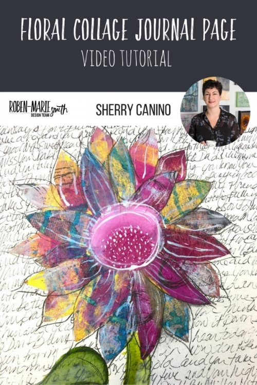 Design Team member Sherry Canino creates a beautiful collaged journal page filled with meaning and depth. Be inspired as she uses stamps from Paperbag Studios! @sherrycanino @robenmarie #robenmarie #robenmariedesignteam #paperbagstudios #artpops #mixedmedia #diy