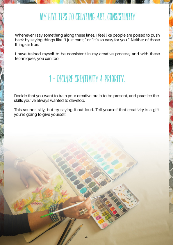 5 Tips to creating art consistently
