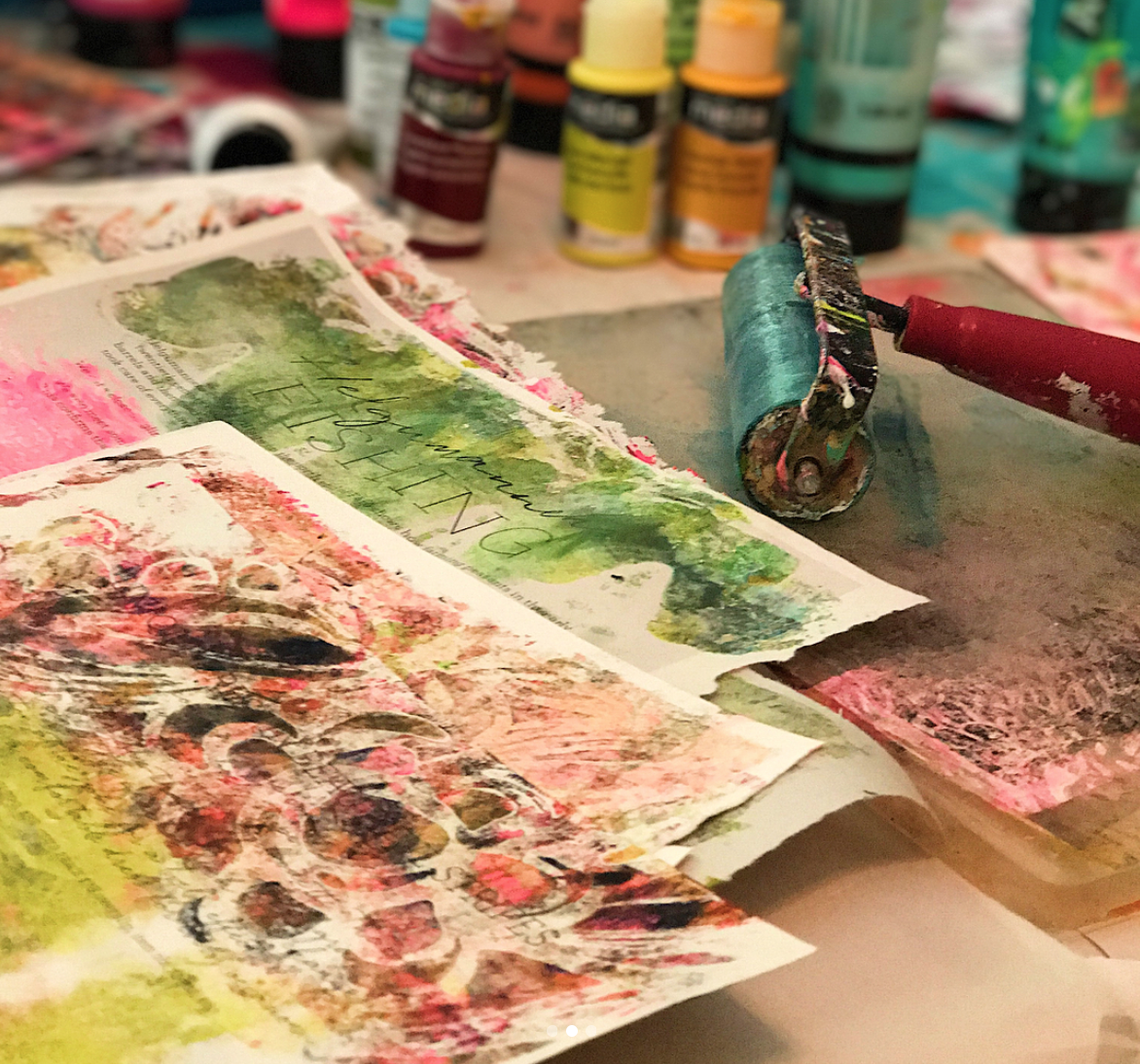 Gelli Printing With Arteza Paints! Product Review
