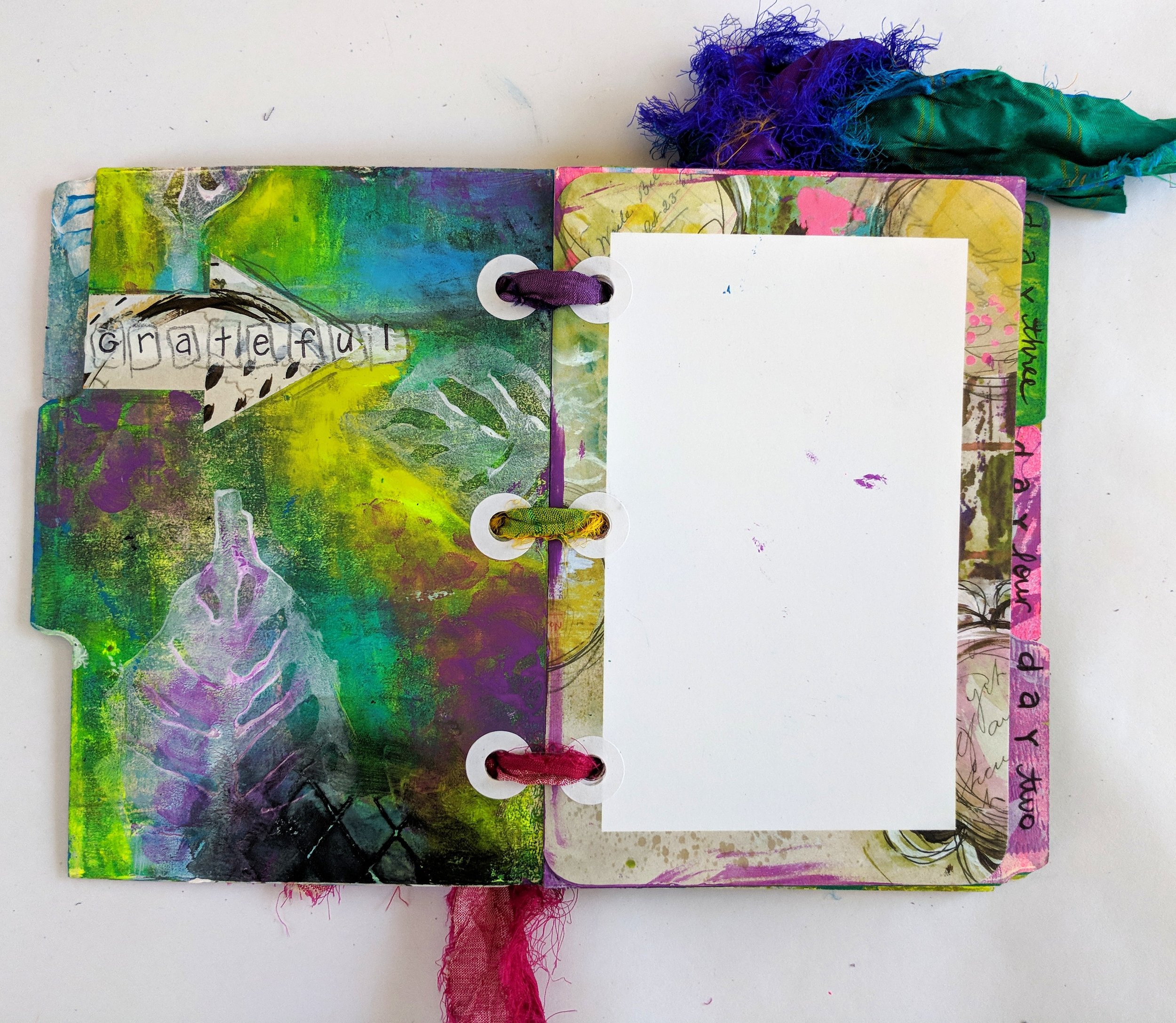 Tutorial making an Art Gratitude Art journal