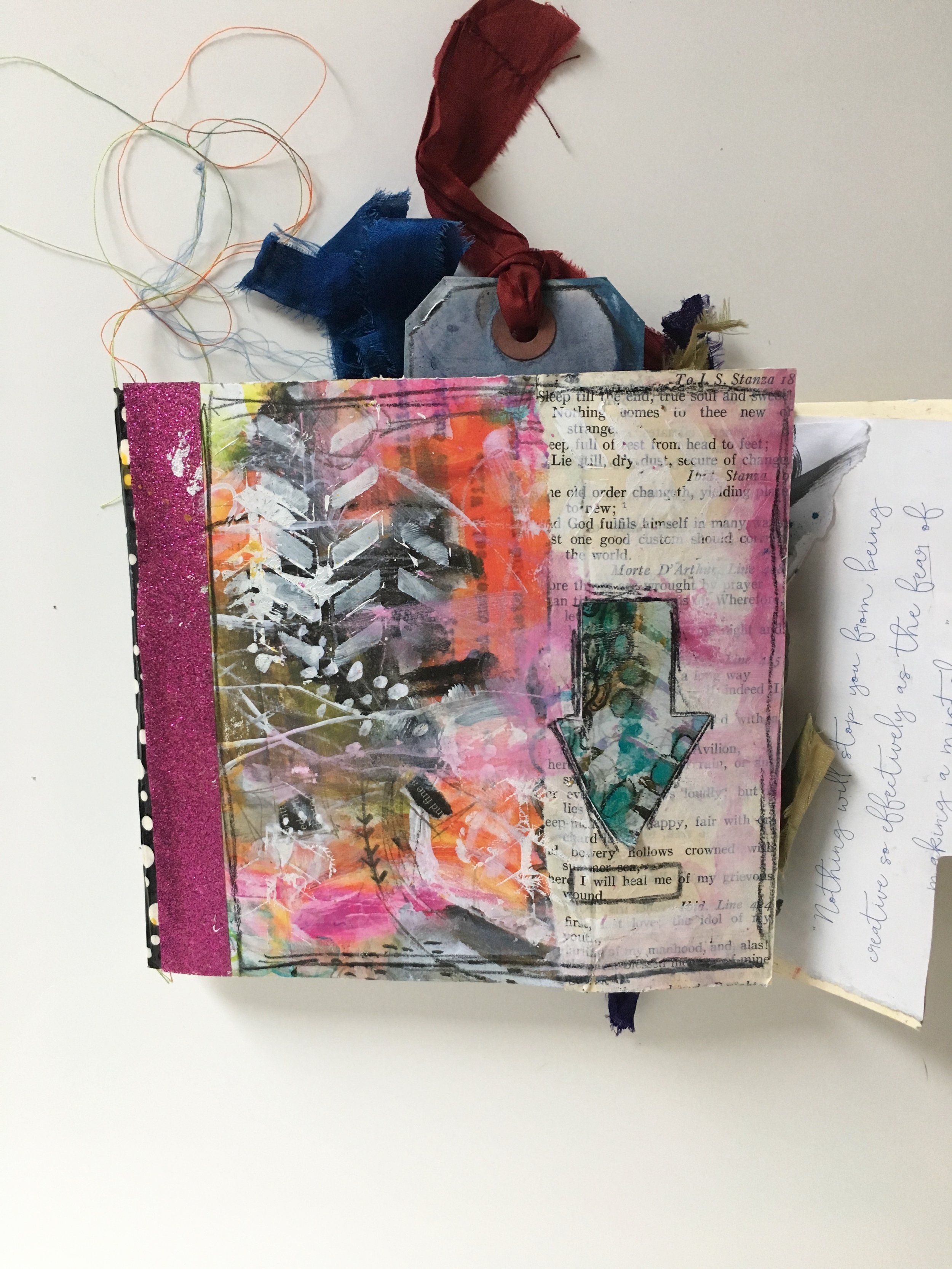 Messy Art Journal Page - Mixed Media Tutorial 