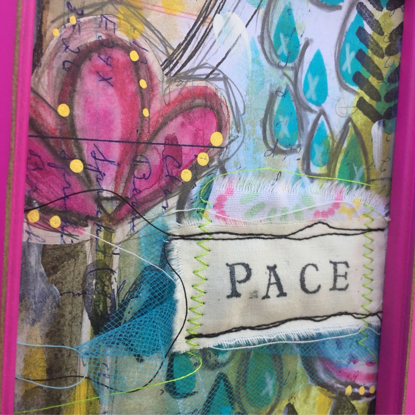 Mixed Media Frame by artist Kristi Nazzaro 