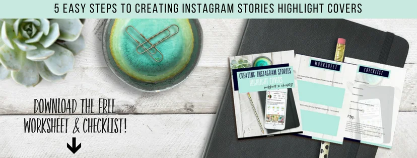 5 Easy Steps to Creating Instagram Stories Highlight Covers - Video Tutorial by Roben-Marie Smith. Quick video with tips and a free download worksheet/checklist. @robenmarie #instagram #instagramstories #instagramstoryhighlights #techtutorial #techtips #instagramhowto #instagramtechtips
