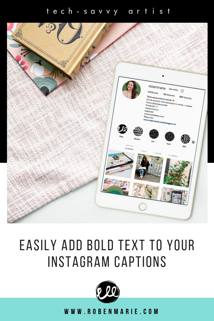 Easily add bold text to your Instagram captions