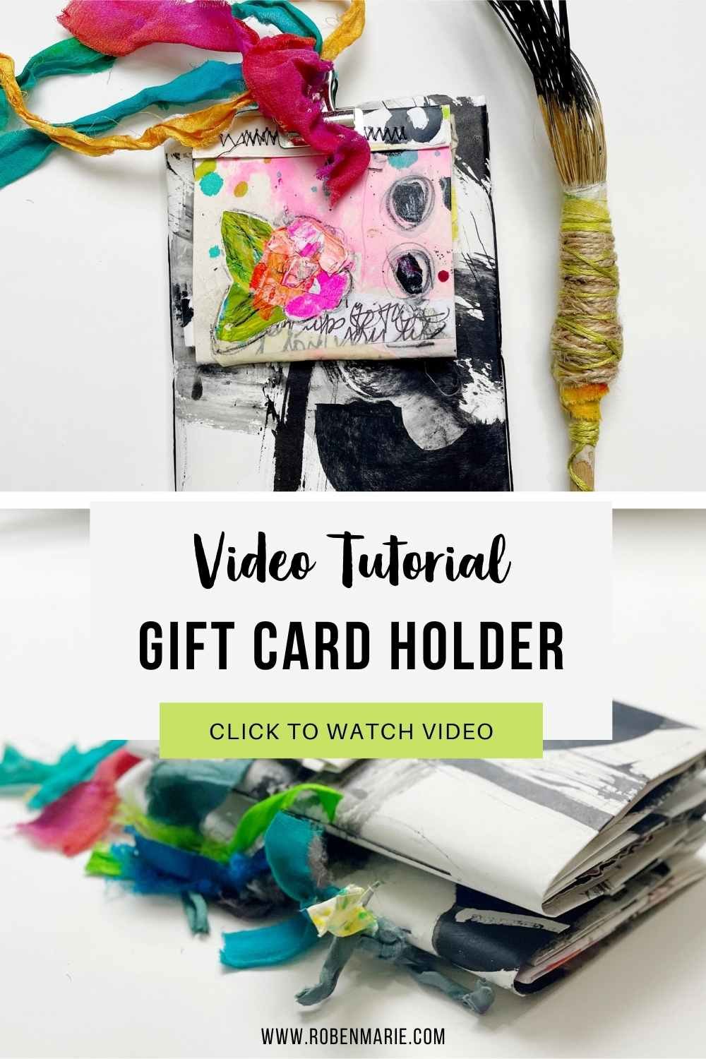 How to Make a Paper Gift Card Holder and Mini Journal