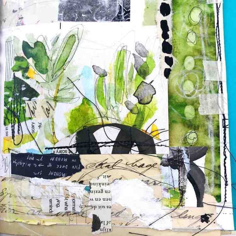 Mixed media  art collage 