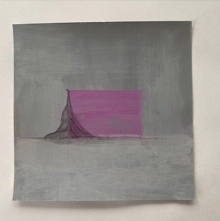 Purple abstract painting