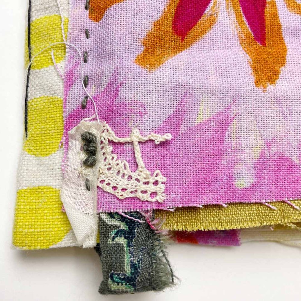 Slow Stitch: Art Prescription™ Stitch Kit, Textile Art, Meditative Stitching