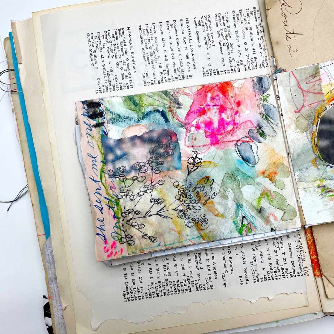 Art journal collage page by Roben-Marie Smith