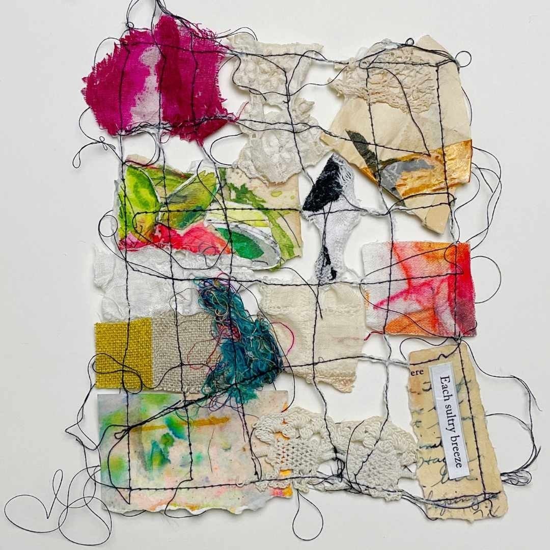 Day 72/100 &ldquo;Each Sultry Breeze&rdquo; of The 100 Day Project 🧵

#100daysofwishingthreads #fabric #thread #textiles #handmadelife #artistsatwork #artprocess #artcommunity #mixedmediaartists #textileartists #mixedmediaartist #the100dayproject #d